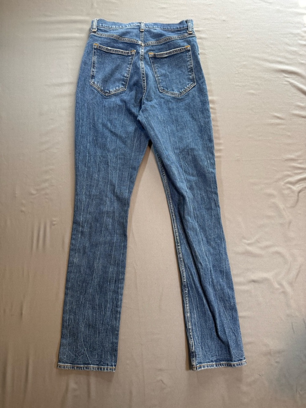 Abercrombie & Fitch Medium Blue High-Rise Straight Jeans - Picture 4 of 6
